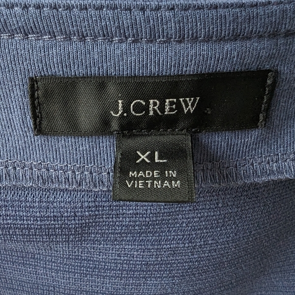 J Crew Blue Button Front Textured Sleeveless Top XL - Picture 6 of 7